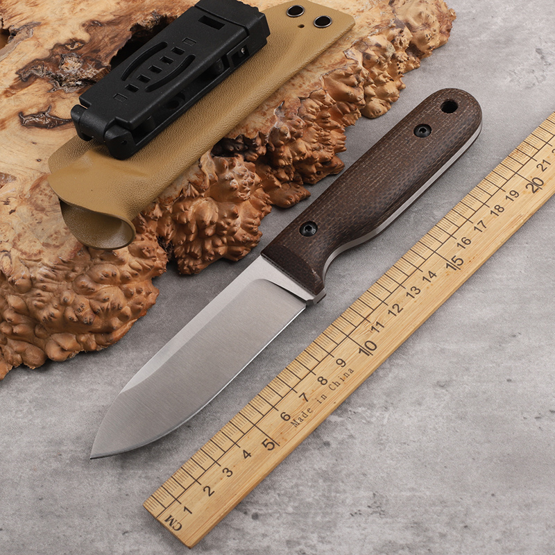 Survival Knife Full Tang - DC53 integrated steel linen handle fixed