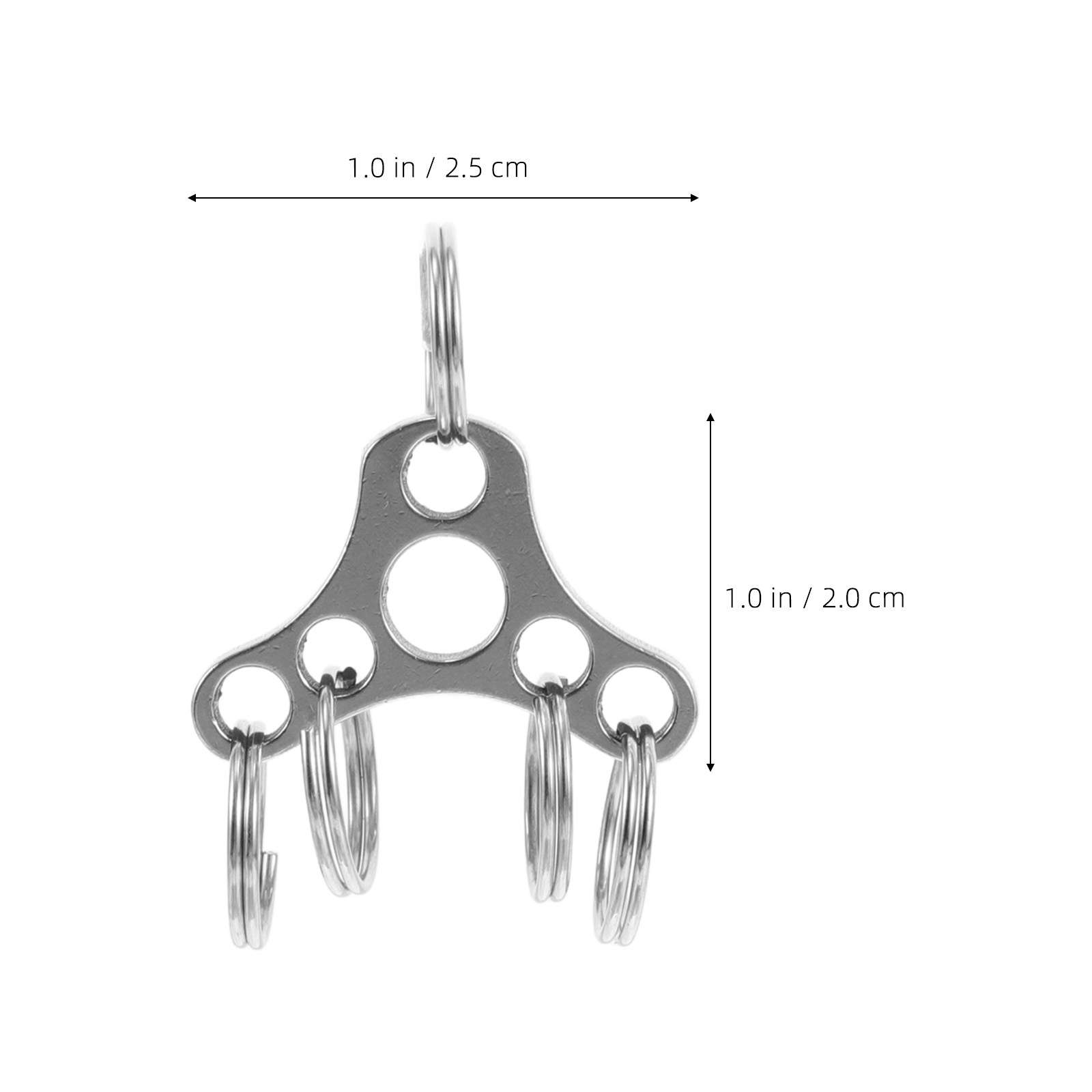 5Pcs Stainless Steel Keychain  - Outdoor Adventure Day review and price