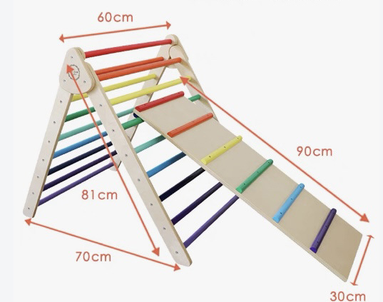 Foldable Wooden Triangle Climb - Outdoor Adventure Activities For Kids review and price