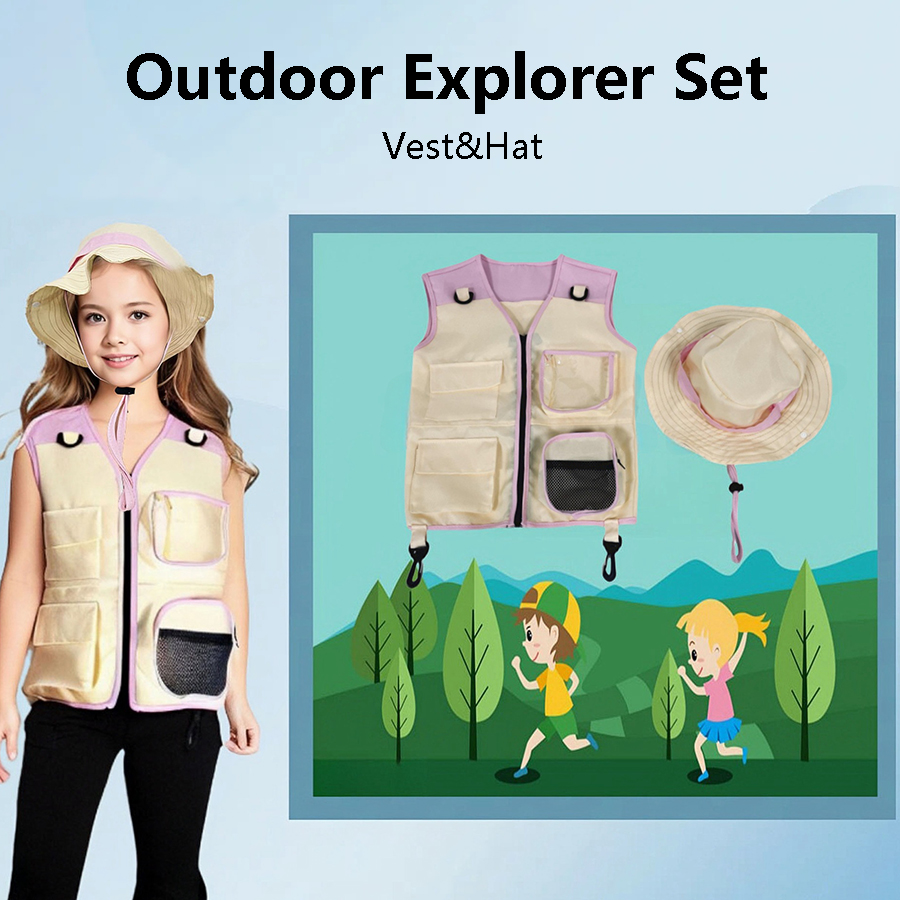 Children Explorer Vest Hat Sui - Outdoor Adventure Activities For Kids review and price
