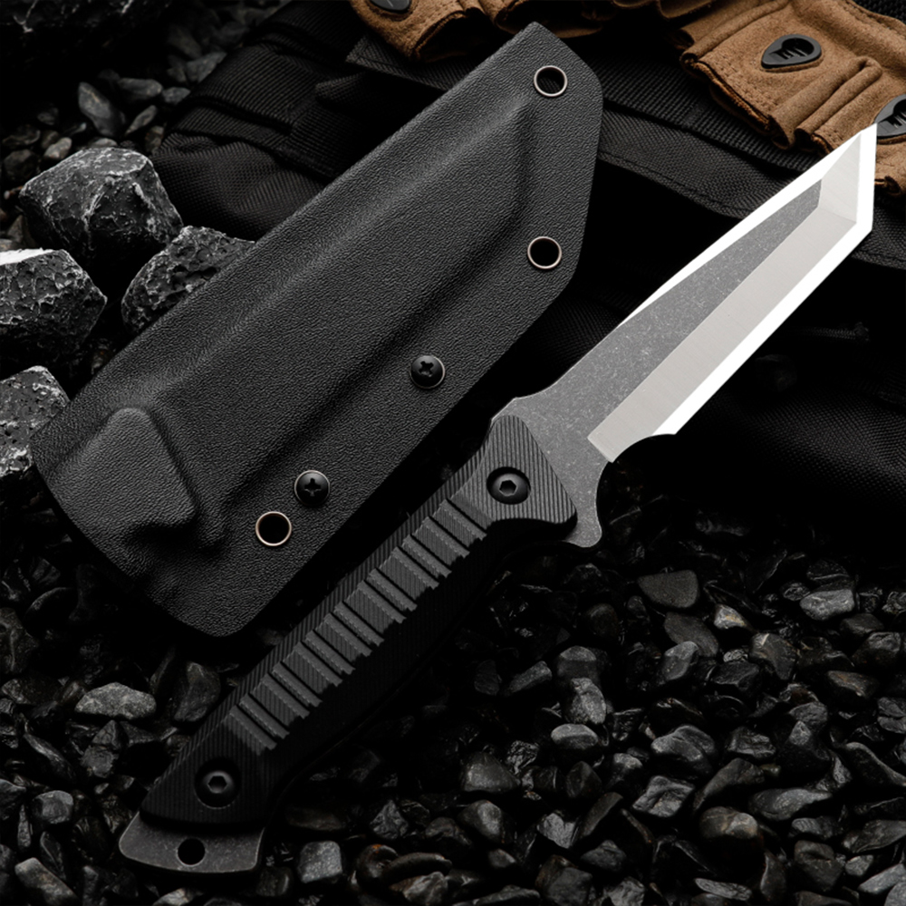 HUANGFU High hardness 7CR13MOV - Survival Knife Full Tang review and price