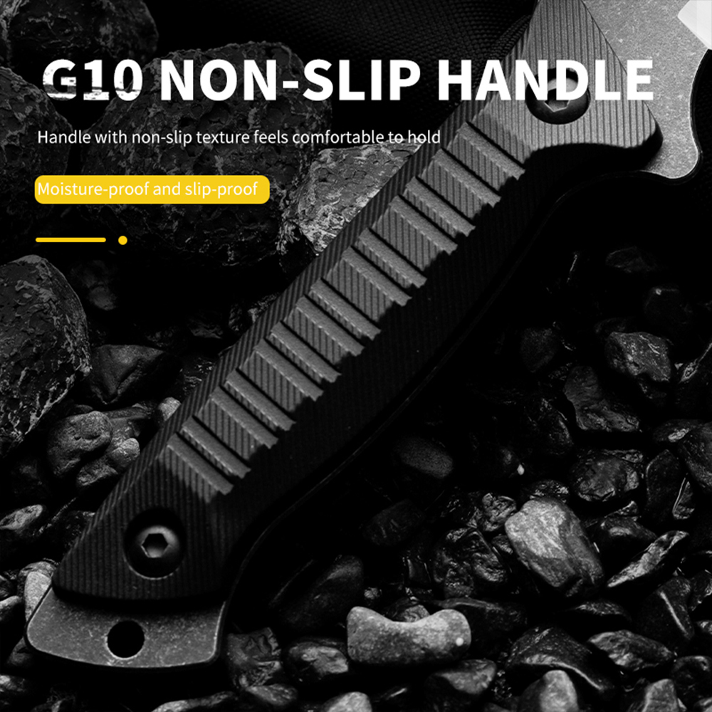HUANGFU High hardness 7CR13MOV - Survival Knife Full Tang review and price