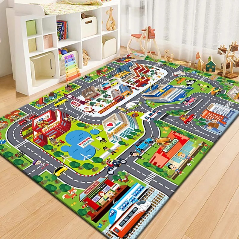 Colorful Kids City Map Play Ma - Outdoor Adventure Toys review and price