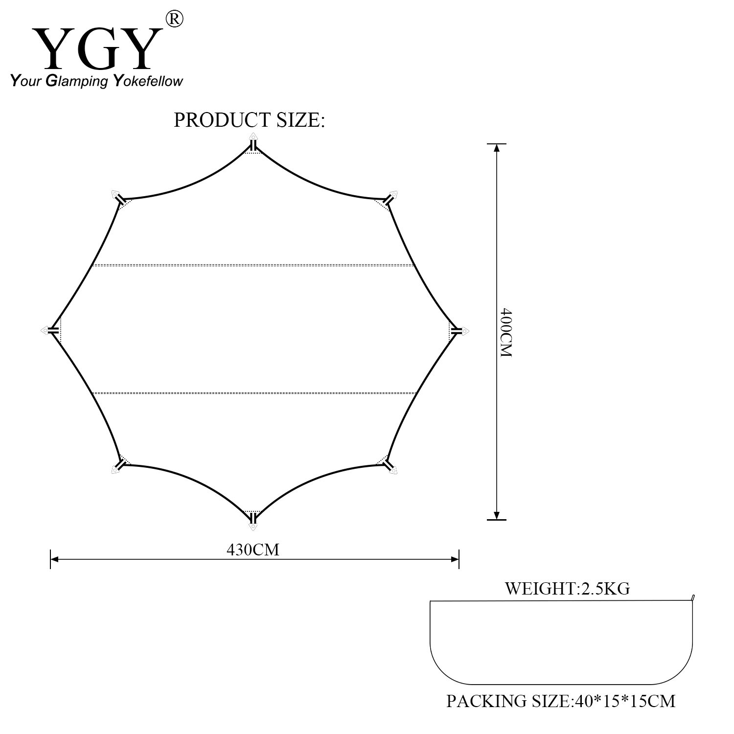 YGY Poly Cotton/TC Tarp Awning - Hammock Rain Tarp review and price